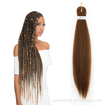 wholesale free tress crochet yaki braid synthetic braiding hair ez pre stretched expression braiding hair bulk